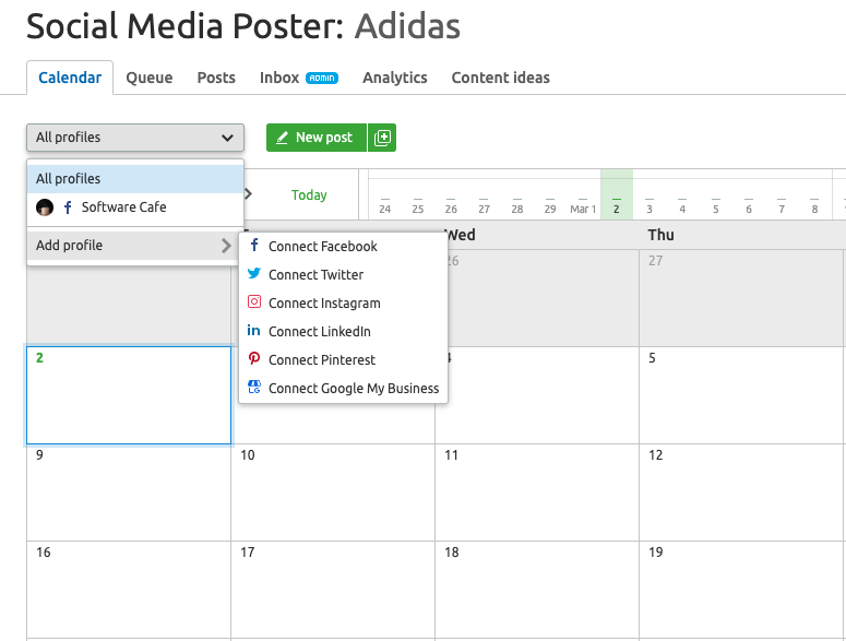 社交媒體海報配置