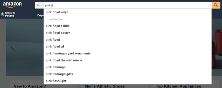搜索用戶體驗 - 亞馬遜
