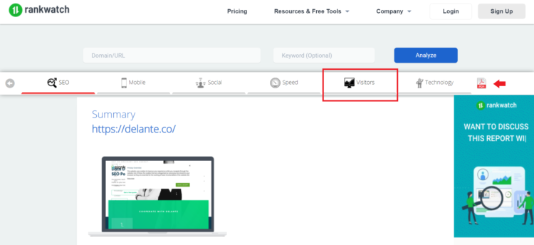 檢查谷歌位置rankwatch