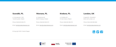 與 seo 機構合作頁腳示例