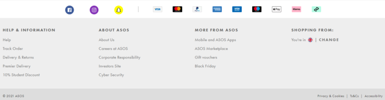 電子商務(wù)頁腳