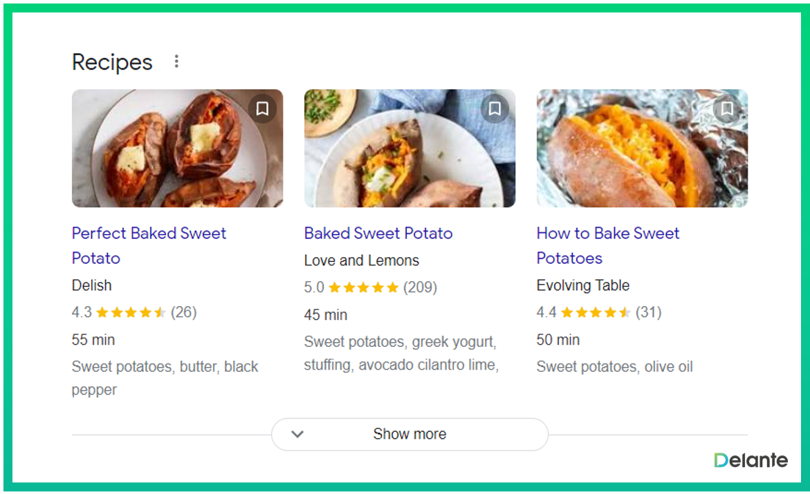 谷歌標(biāo)記模式食譜