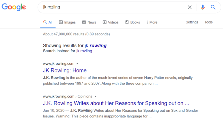 網(wǎng)站搜索錯(cuò)誤