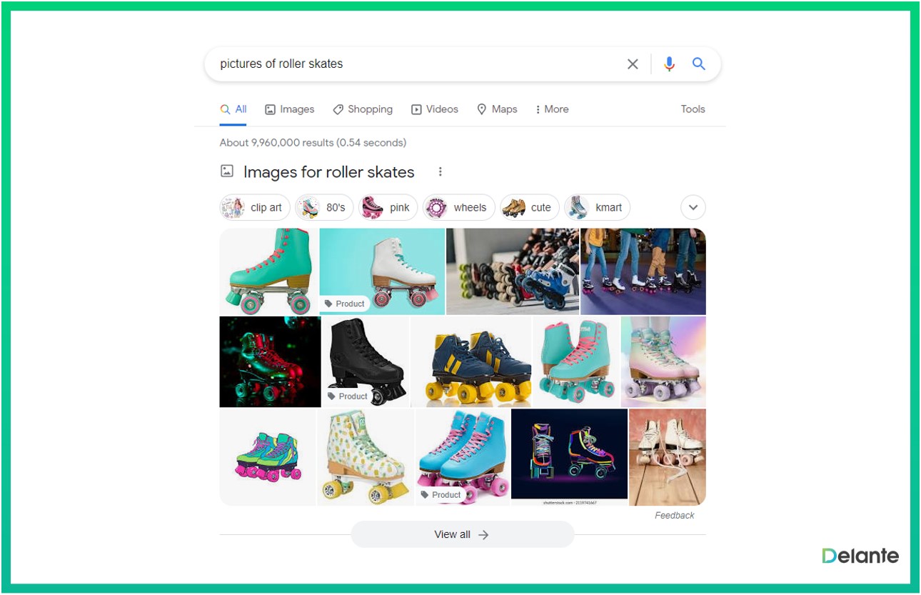 google serp features 圖片