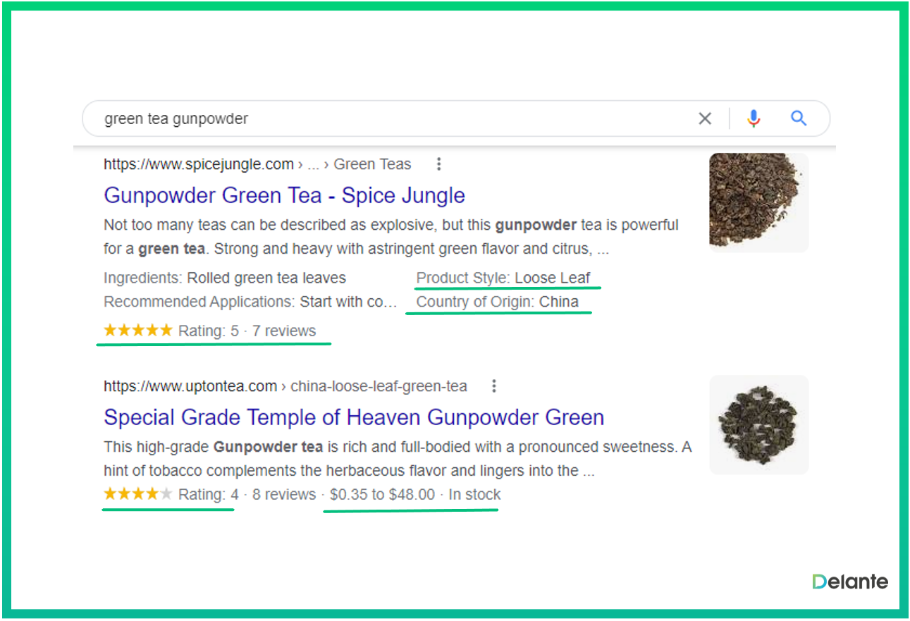 谷歌 serp 功能豐富的片段