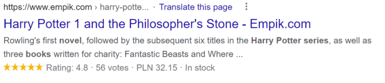 星級(jí)和評(píng)級(jí)有助于 SEO