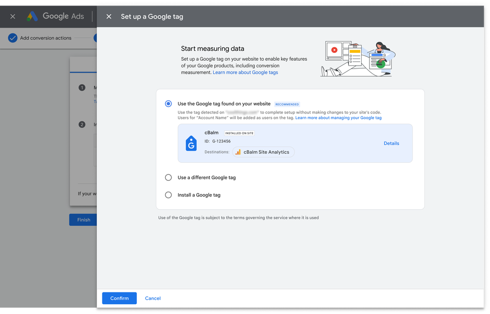 谷歌標(biāo)簽集成廣告和分析
