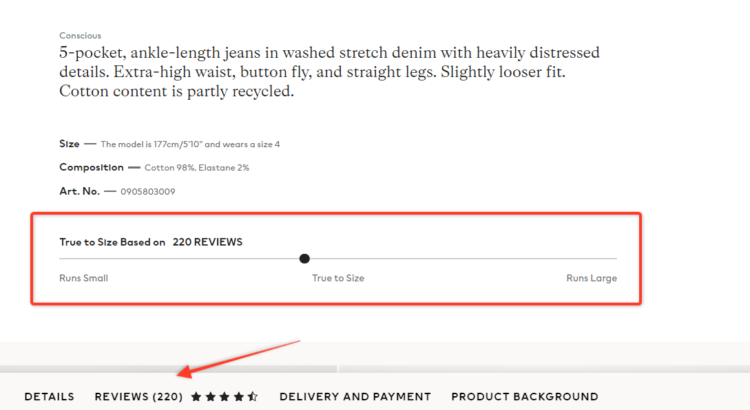 網(wǎng)站上實施良好的電子商務(wù)產(chǎn)品評論示例