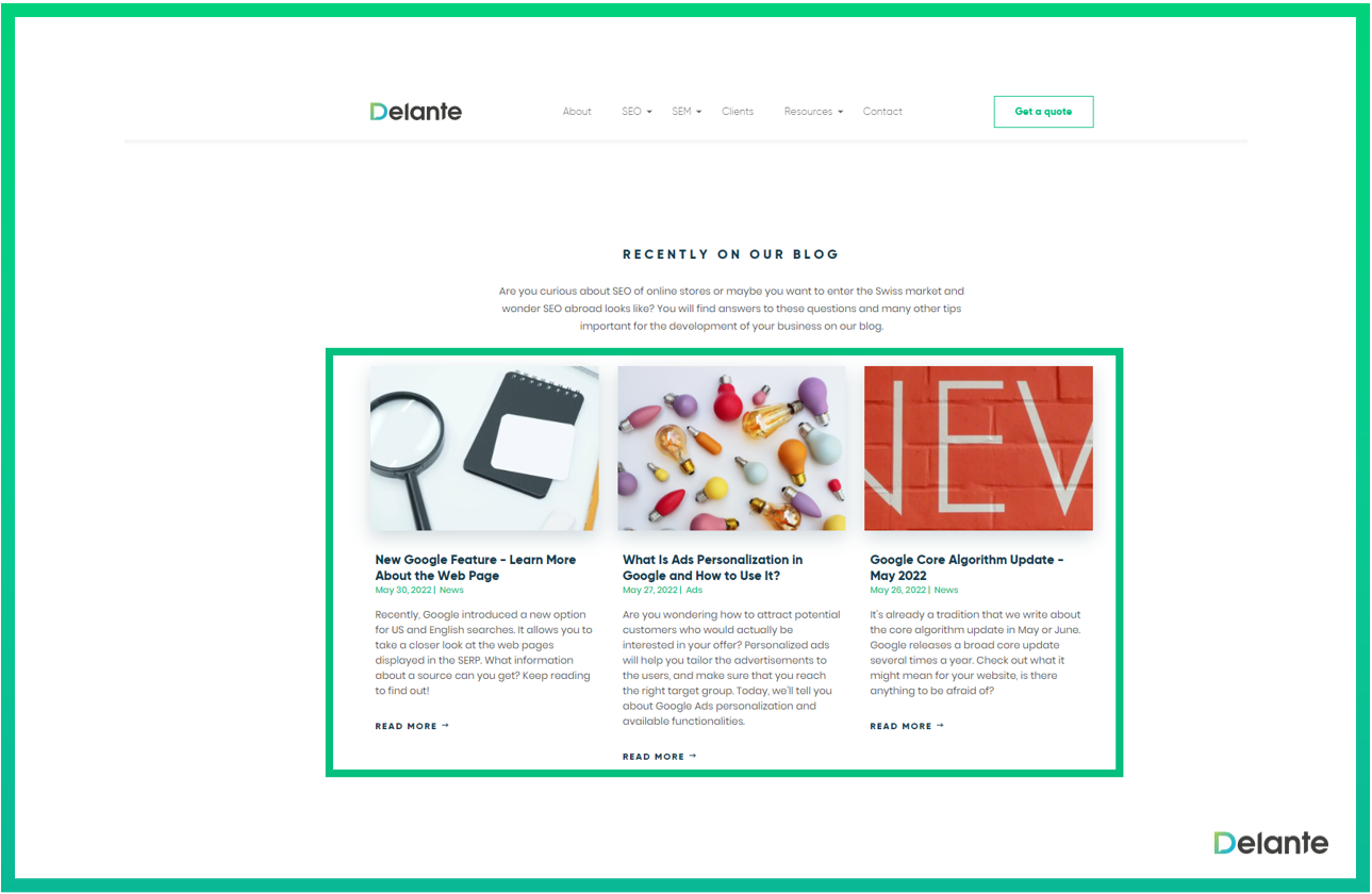 如何做內(nèi)部鏈接delante