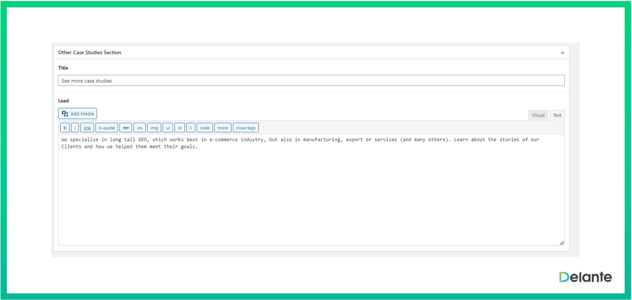 自定義部分的內(nèi)部鏈接