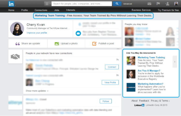 linkedin 廣告文字