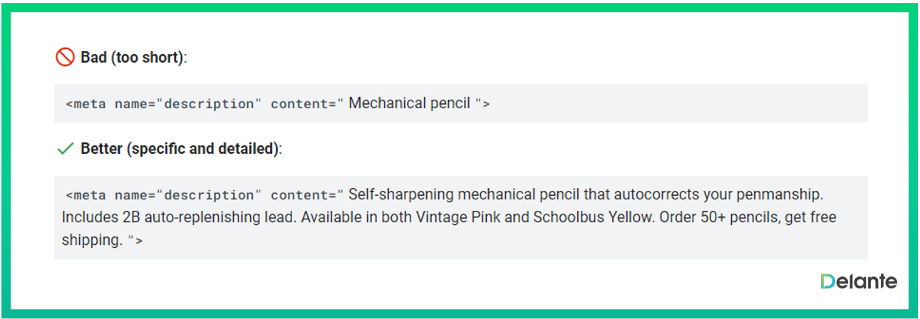來自谷歌的元描述提示