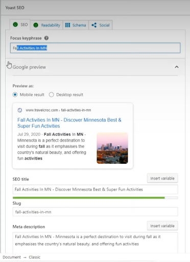 元標(biāo)簽 yoast 插件 wordpress