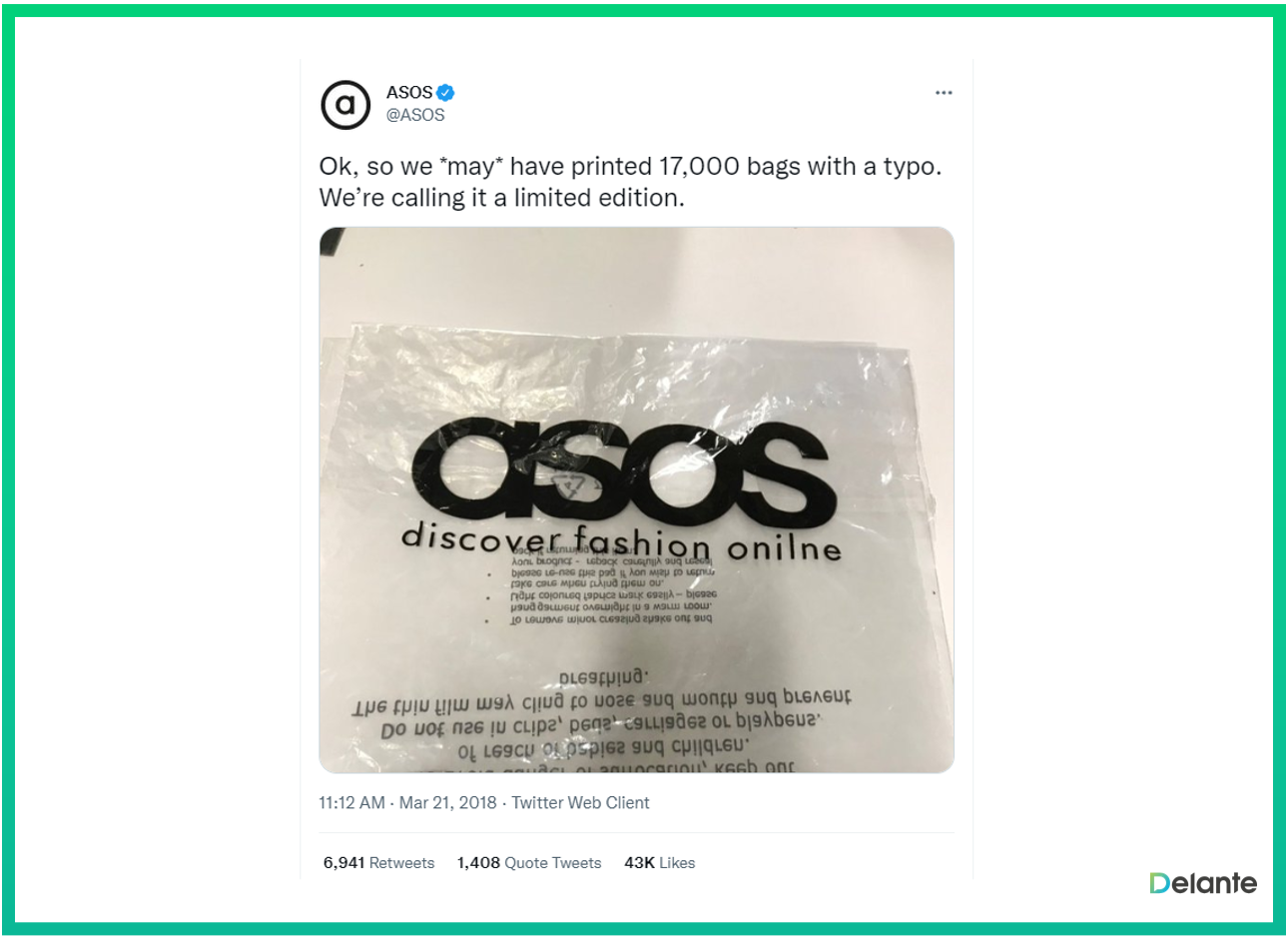 實時營銷 asos 示例