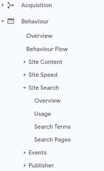 谷歌分析中的電子商務(wù)網(wǎng)站搜索