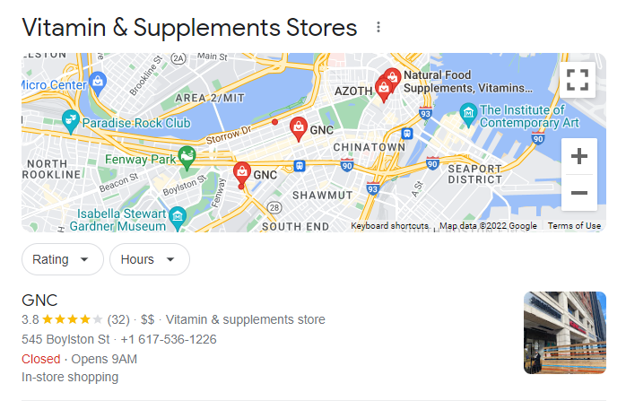 vpn 和 seo 本地搜索補(bǔ)充商店波士頓