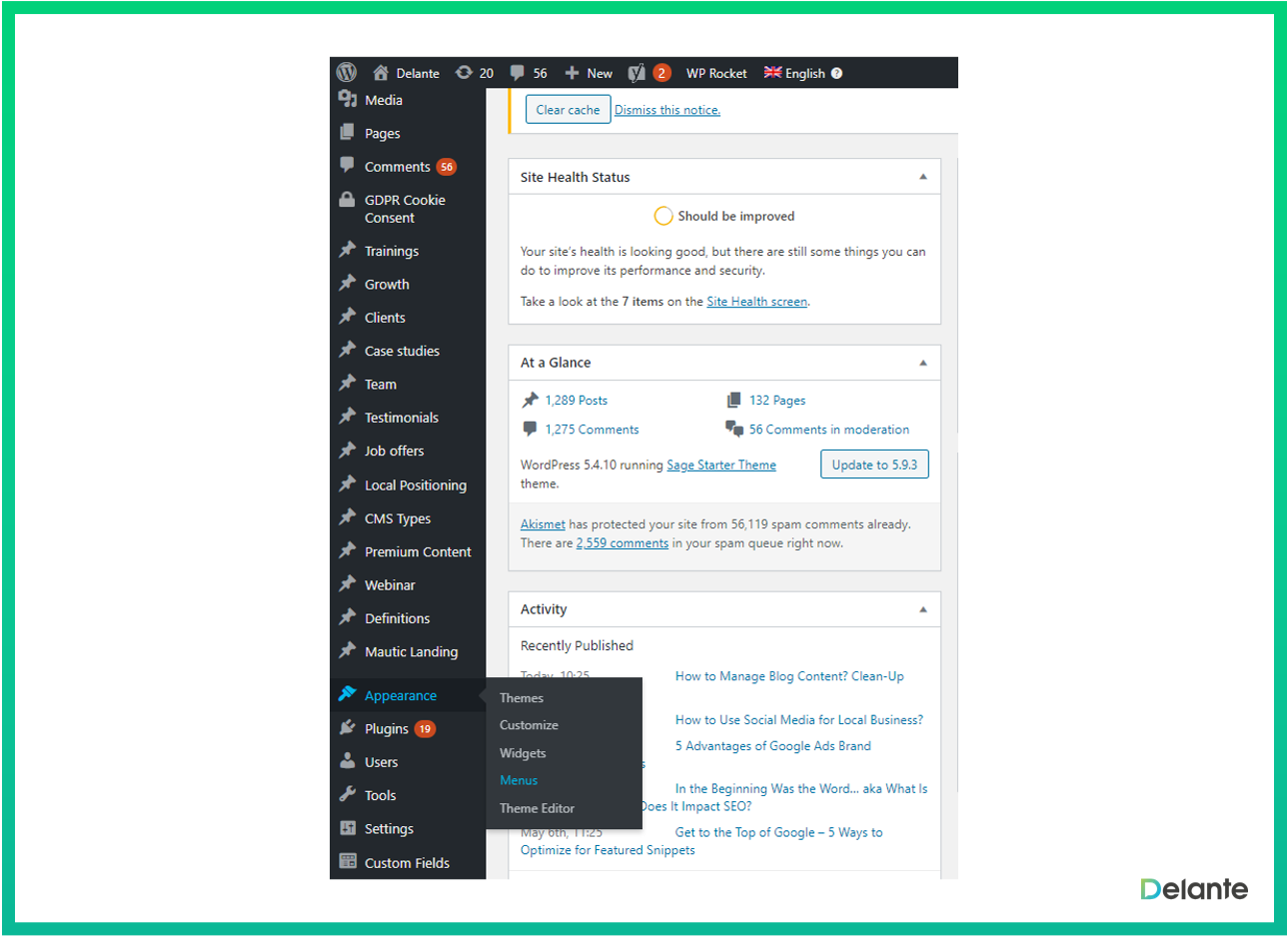 內(nèi)部鏈接 wordpress 菜單