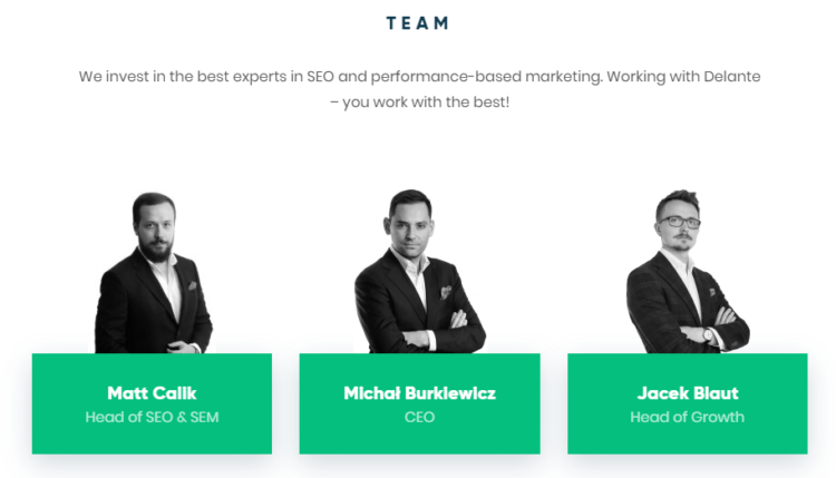 關(guān)于我們部分的示例 - UX 和 SEO