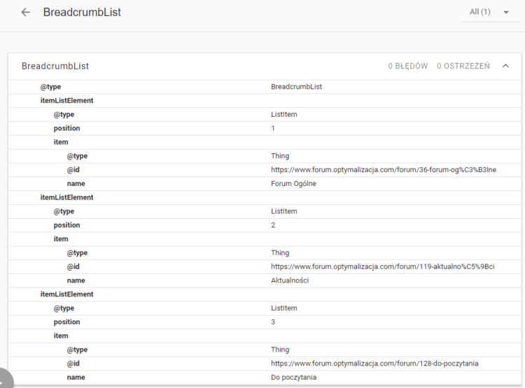 結(jié)構(gòu)化數(shù)據(jù)中的面包屑導(dǎo)航