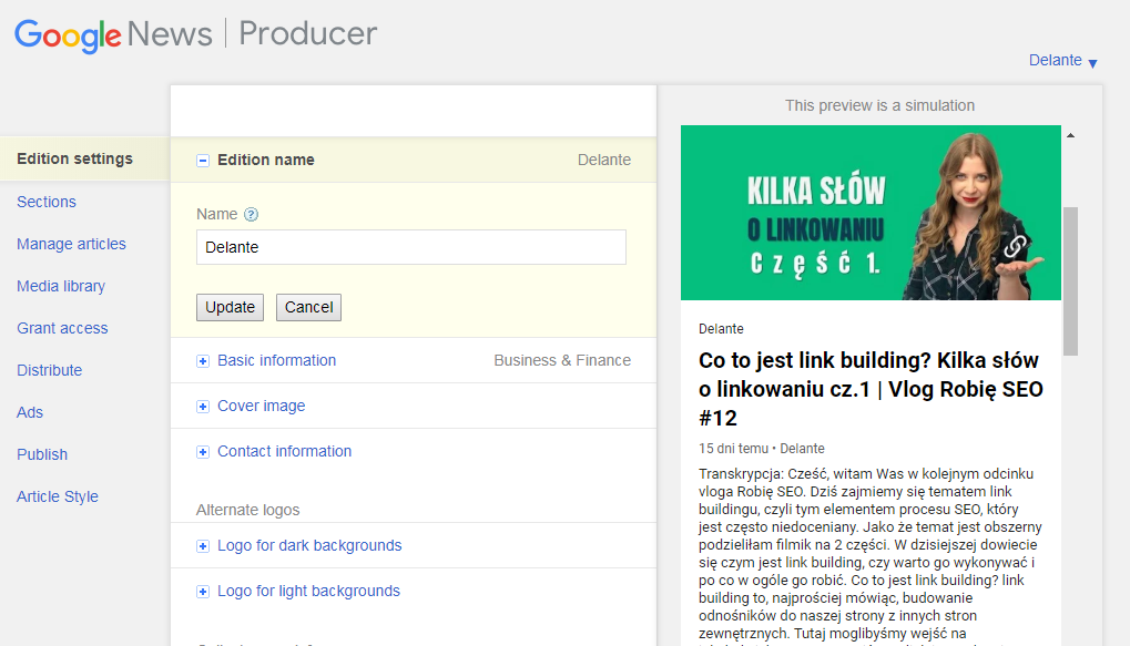 谷歌新聞制作人