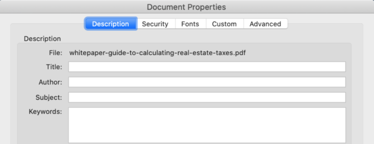 用于 pdf 文件元標(biāo)題和描述的 seo
