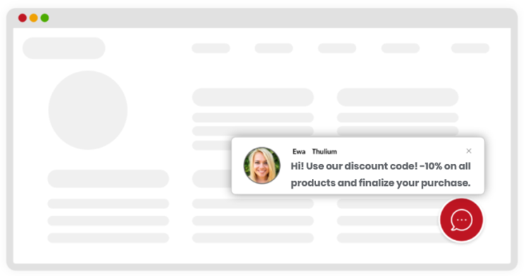 使用 Chat 推動(dòng)購(gòu)買完成的示例