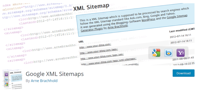 Wordpress 插件 google xml 站點地圖