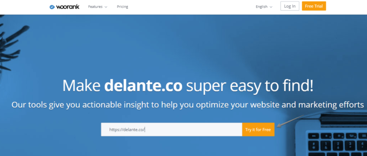 競爭對手分析工具 - Woorank